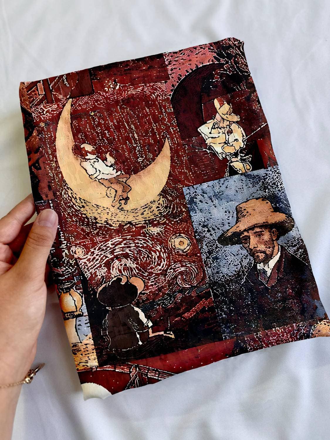 ونسان شرابی ژاکارد ساتنی