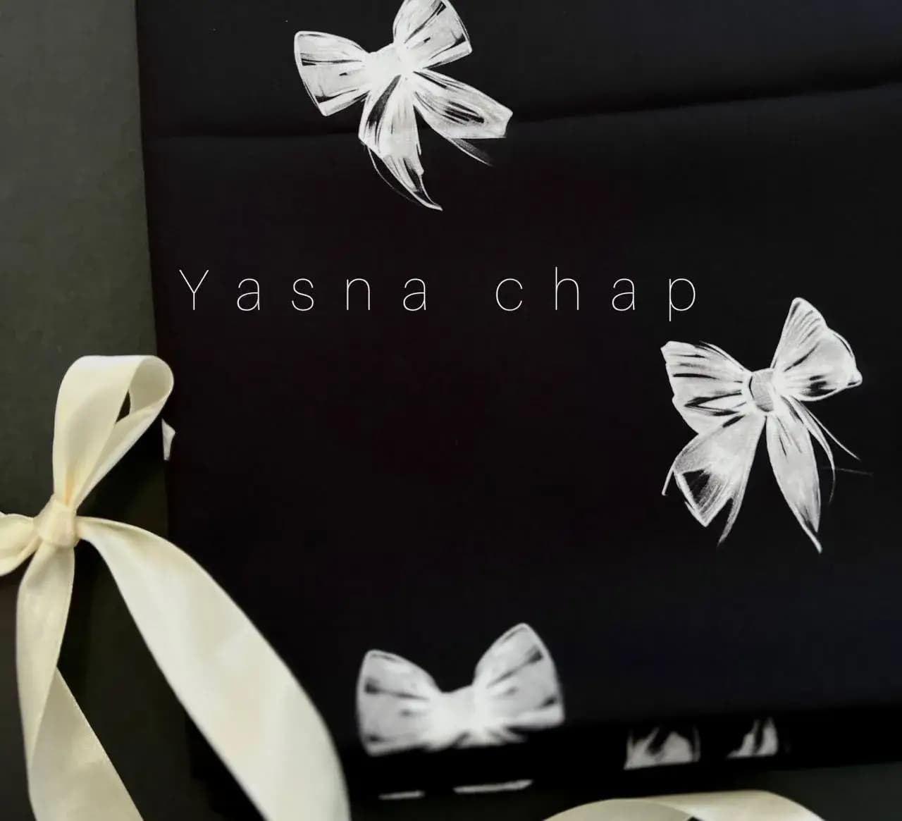 پاپیون زمینه مشکی  ژاکارد ساتنی
